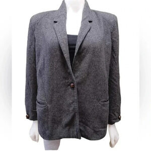 Wilson’s  Cashmere & Wool Blend Grey Blazer Size 14